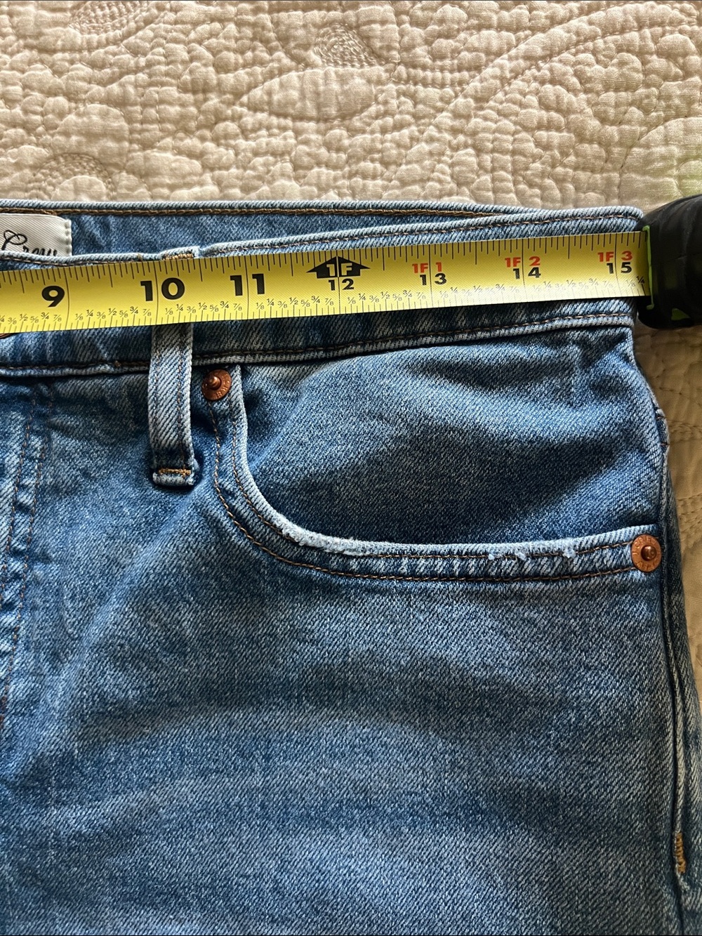 J Crew Slim Wide Leg Women’s crop fray Jeans - Light Blue size 29 - Picture 5 of 5
